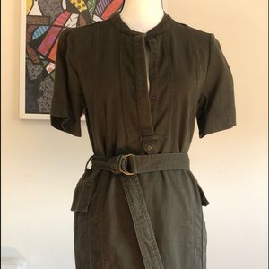 Banana Republic Denim Army Green Dress